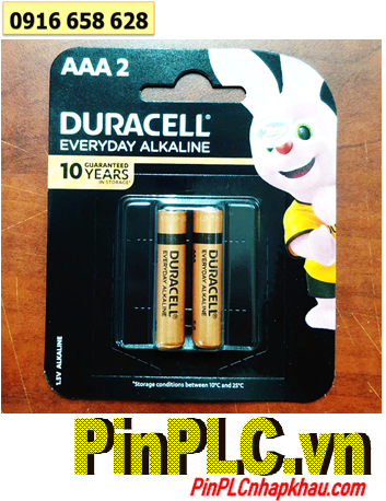 Duracell MN2400-LR03, Pin AAA 1.5v Alkaline Duracell MN2400-LR03 chính hãng (Vỉ 2viên-MẪU MỚI)